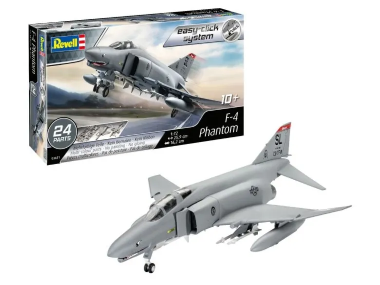 Revell 03651F-4 Phantom easy-click-system 24 Teile 1:72