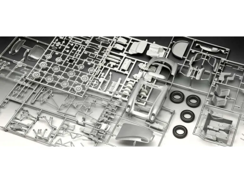 Revell 05633Geschenkset Mercedes-Benz 300 SLR 70th Anniversary 1:24 Bausatz mit Basiszubehör