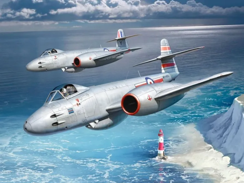 Revell 03750Gloster Meteor F.8, Modellbausatz 1:32