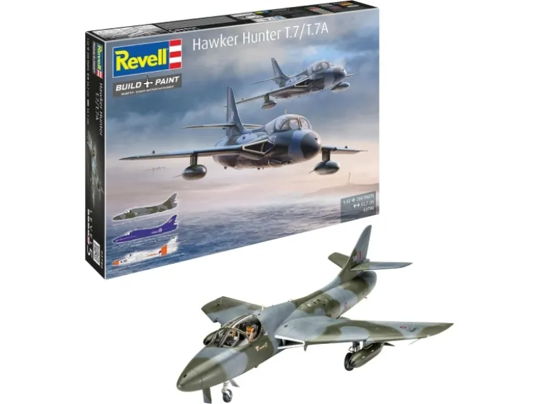 Revell 03786Hawker Hunter T.7/T.7A, Modellbausatz 1:32