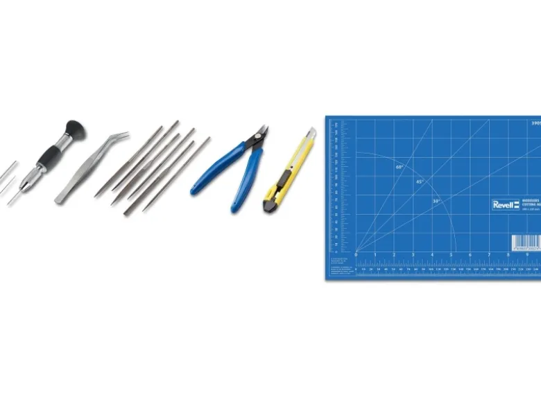 Revell 39640Hobby Tool Kit - Pro Set / 14-teiliges Werkzeugset ideal für Plastikmodellbau