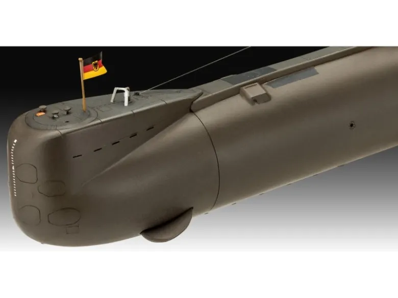 05186 Revell70 Jahre Bundeswehr: Wilhelm Bauer, Type 206A, Class2 1:144