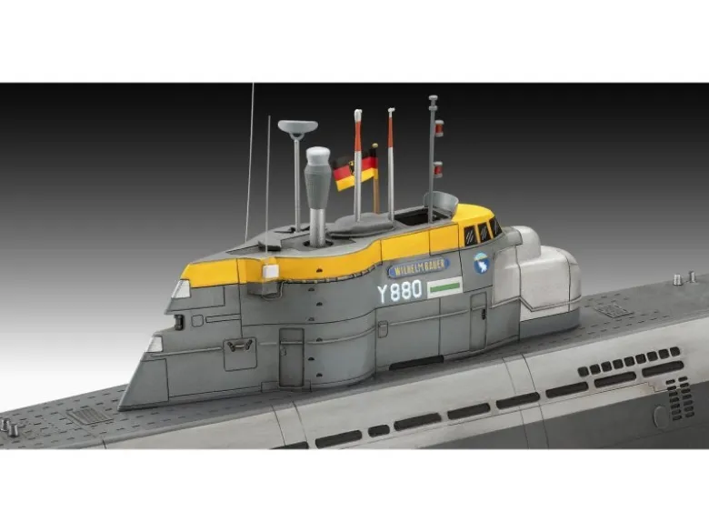 05186 Revell70 Jahre Bundeswehr: Wilhelm Bauer, Type 206A, Class2 1:144