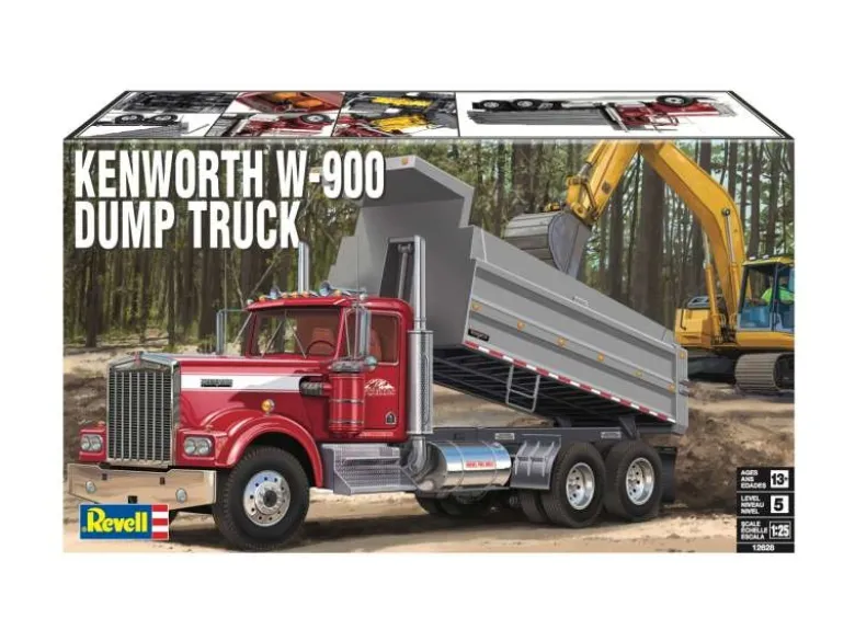 Revell 12628Kenworth W-900 Dump Truck Bausatz 1:25