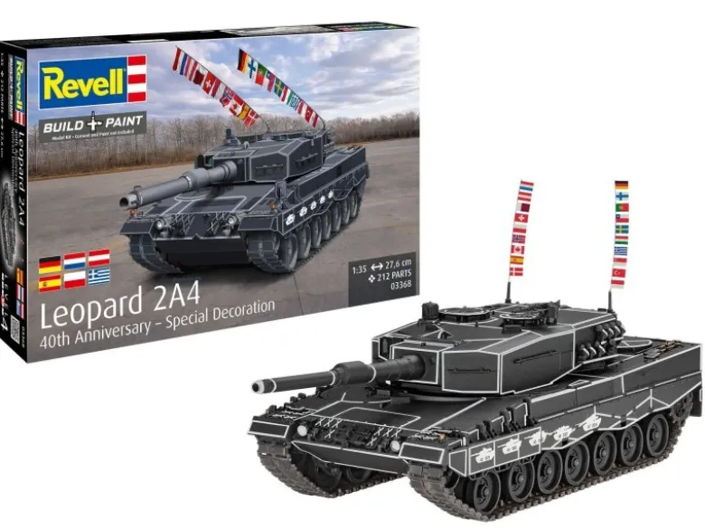 Revell 03368Leopard 2A4 - Sonderausführung zum 40-jährigen Jubiläum Modellbausatz 1:35