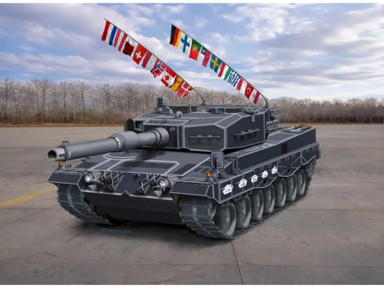 Revell 03368Leopard 2A4 - Sonderausführung zum 40-jährigen Jubiläum Modellbausatz 1:35