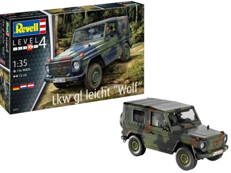 Revell 03277Lkw gl leicht Wolf 1:35 Geländewagen Plastik Bausatz
