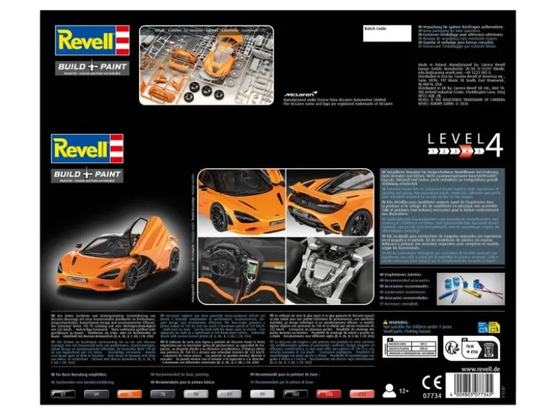 Revell 07734MCLAREN 750S - Modellbausatz 1:24