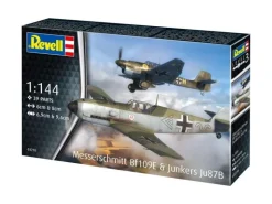Revell 03770Messerschmitt Bf109E & Junkers Ju87B Stuka, Bausatz 1:144