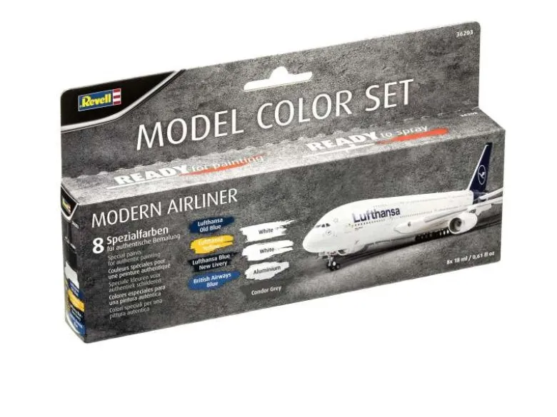 Revell 36203Model Color Set 'Modern Airliner' (8x 18ml)