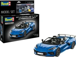 Revell 67750Model Set Corvette C8 Cabriolet, Modellbausatz 1:25 inkl. Farben, Pinsel und Kleber