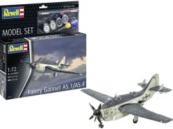 Revell 63775Model Set Fairey Gannet AS.1/AS.4 Bausatz 1:72 inkl. Pinsel, Farben und Kleber