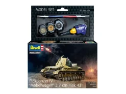 Revell 63363Model Set Flakpanzer IV 'Möbelwage' 3.7cm Flak 1:72 Modellbausatz mit Basiszubehör