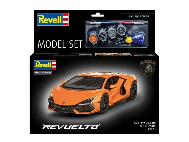 Revell 67723Model Set Lamborghini Revuelto, Bausatz 1:24 inkl. Farben , Kleber und Pinsel
