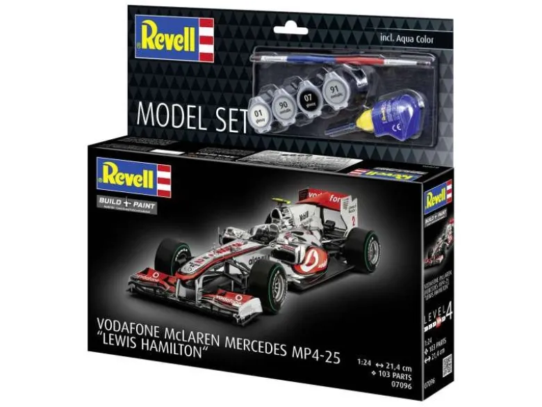Revell 67096Model Set McLaren Mercedes MP4-25 "Lewis Hamilton" 1:24 Bausatz mit Basiszubehör
