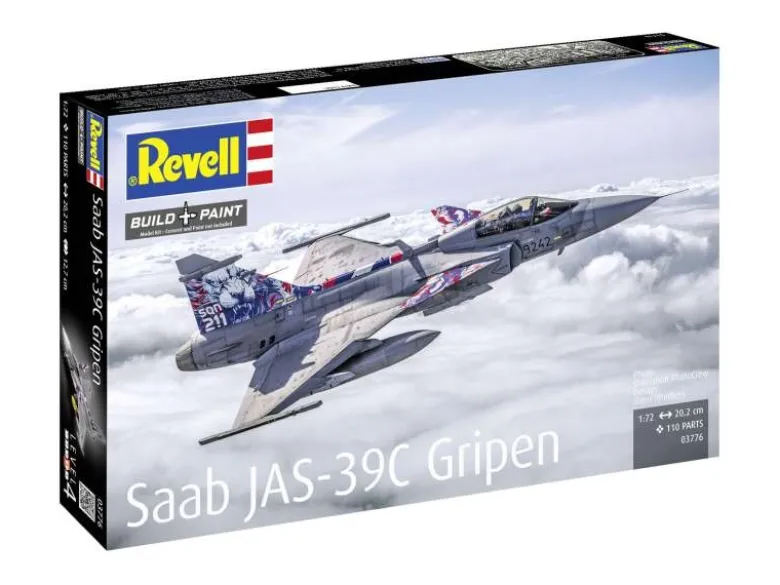 Revell 03776Saab JAS-39C Gripen Modellbausatz 1:72
