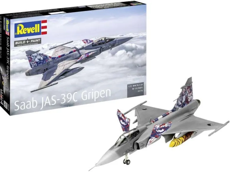 Revell 03776Saab JAS-39C Gripen Modellbausatz 1:72