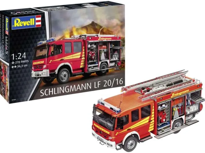 Revell 07404Schlingmann LF 20/16, Modellbausatz 1:24