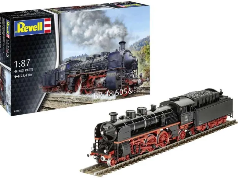 Revell 02167Schnellzuglok BR 18 505 mit Tender 2'3' T38, Bausatz 1:87