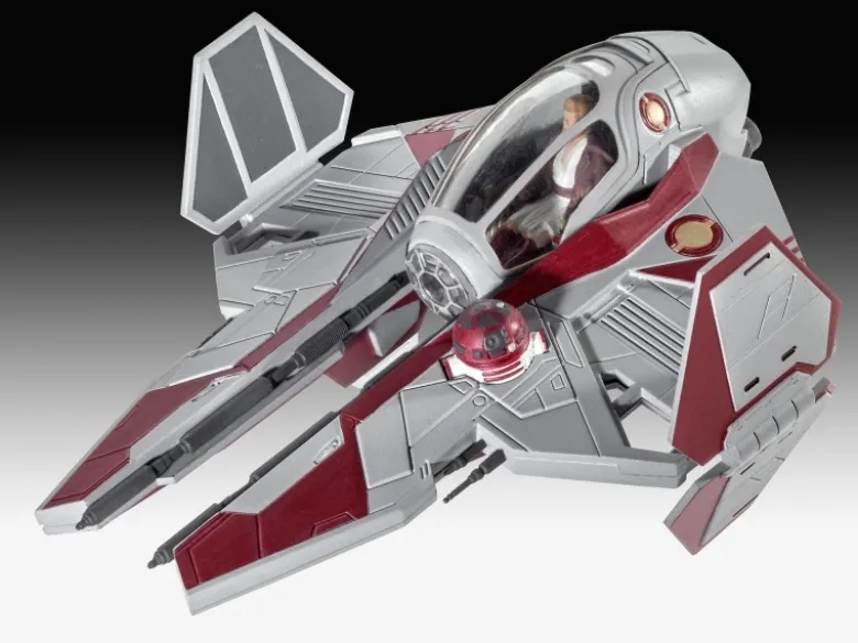 Revell 73607Starter Kit 'Obi-Wan's Starfighter' Star Wars, Bausatz 1:58 Modellbausatz mit Basiszubehör