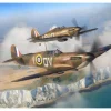 Revell 03771Supermarine Spitfire Mk.Ia & Hawker Hurricane Mk.I, Bausatz 1:144