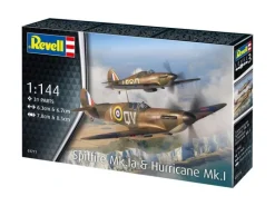 Revell 03771Supermarine Spitfire Mk.Ia & Hawker Hurricane Mk.I, Bausatz 1:144