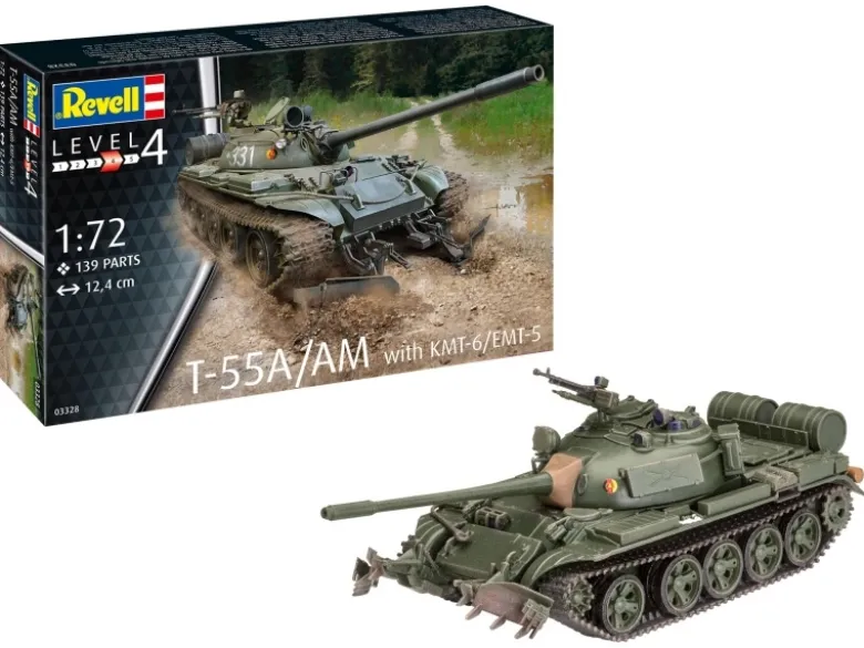 Revell 03328T-55A/AM with KMT-6/EMT-5 Plastikbausatz 1:72