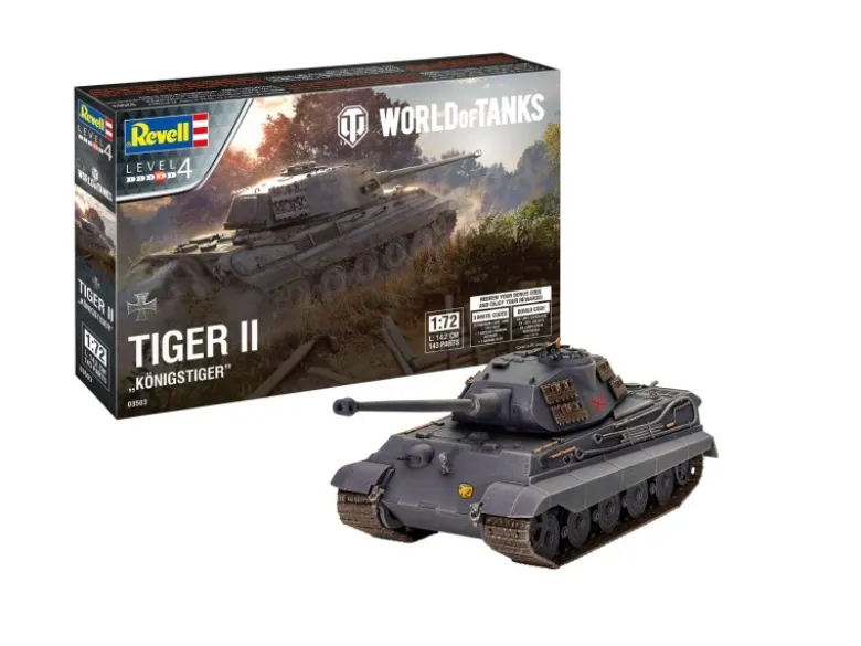 Revell 03503Tiger II Ausf. B Königstiger 'World of Tanks' 1:72 Bausatz