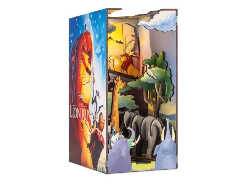 Revell 00534Tiny Adventures - Disney 'König der Löwen' Book Nook - Miniaturwelt aus Holz zum Zusammenbauen
