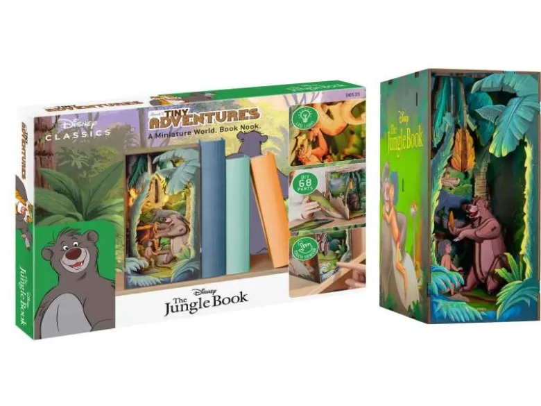 Revell 00535Tiny Adventures - Disney 'Das Dschungelbuch' Book Nook - Miniaturwelt aus Holz zum Zusammenbauen