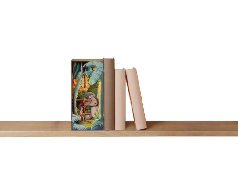 Revell 00535Tiny Adventures - Disney 'Das Dschungelbuch' Book Nook - Miniaturwelt aus Holz zum Zusammenbauen