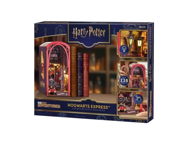 Revell 00545Tiny Adventures - Harry Potter 'Hogwarts Express' Book Nook - Miniaturwelt aus Holz zum Zusammenbauen