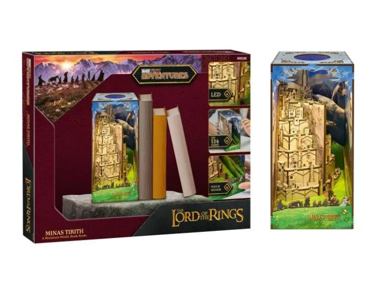 Revell 00536Tiny Adventures - Herr der Ringe 'Minas Tirith' Book Nook - Miniaturwelt aus Holz zum Zusammenbauen