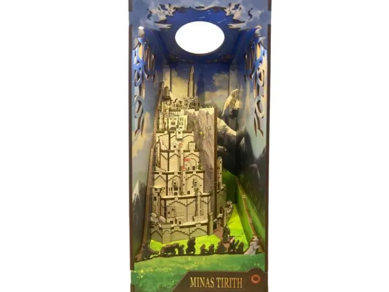 Revell 00536Tiny Adventures - Herr der Ringe 'Minas Tirith' Book Nook - Miniaturwelt aus Holz zum Zusammenbauen
