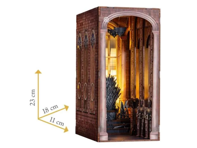 Revell 00531Tiny Adventures - House of the Dragon 'Iron Throne' Book Nook - Miniaturwelt aus Holz zum Zusammenbauen