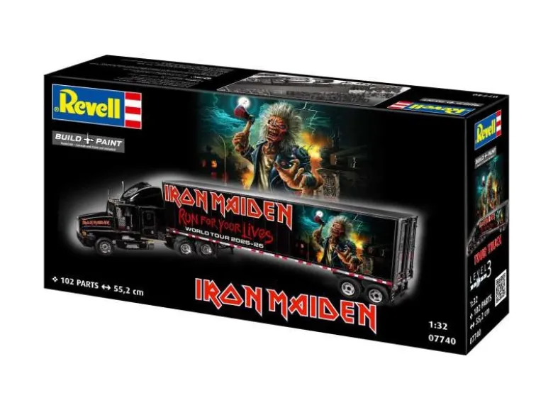 Revell 07740Tour Truck 'Iron Maiden' (50th Anniversary), Bausatz 1:32
