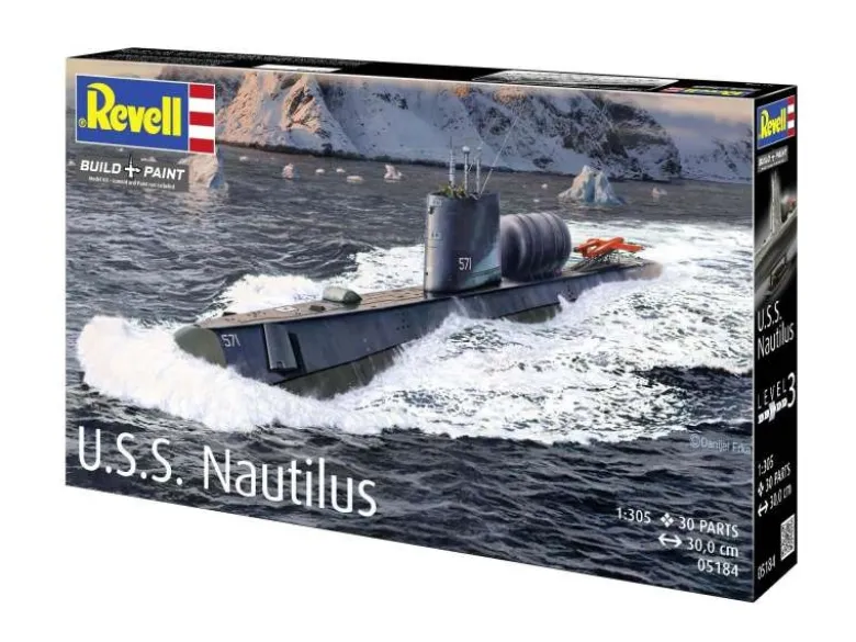 Revell 05184U.S.S. Nautilus, Modellbausatz 1:305