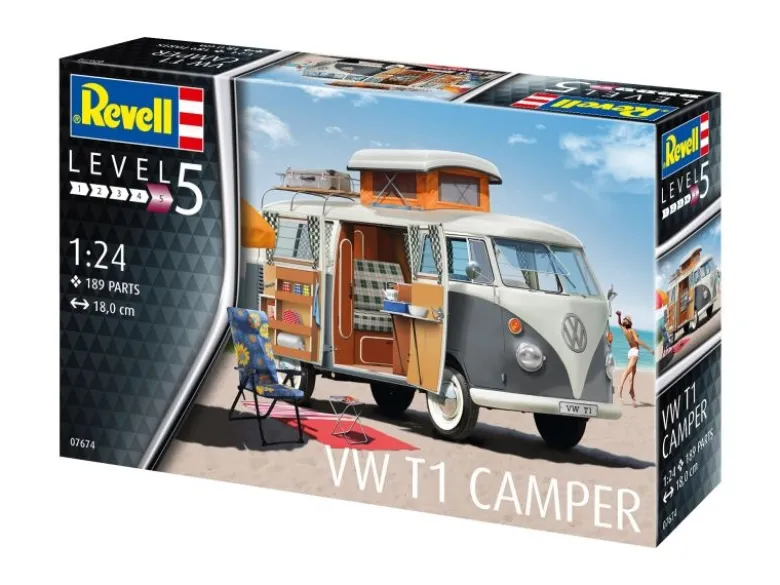 Revell 07674VW T-1 Camper Bausatz 1:24