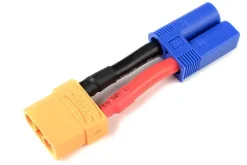 REVTEC GF-1301-118Adapterkabel - EC-5 Stecker auf XT90 Buchse - Silikon Kabel
