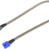 REVTEC GF-1205-015-BLadekabel XT60 Buchse auf EC-3 Stecker, 400mm Silikon flach
