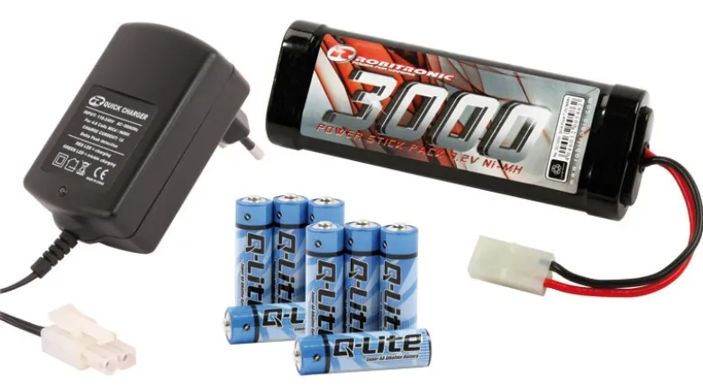 Robitronic RB1017Elektro Starter Kit Peaklader, Stickpack 3000mah Batterien