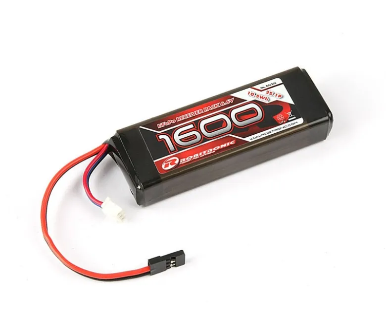 Robitronic R05205LiFe 6,6V, 1600mAh, 2/3A Straight, Empfängerpack (EH)