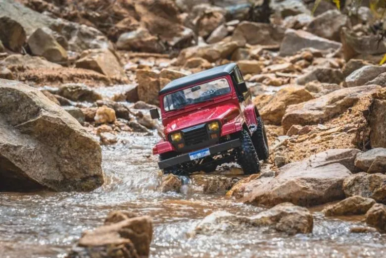 ROC Hobby DPROC11033V2Mashigan 4WD 1:10 Crawler V2 - 2.4GHz RTR, rot XT60
