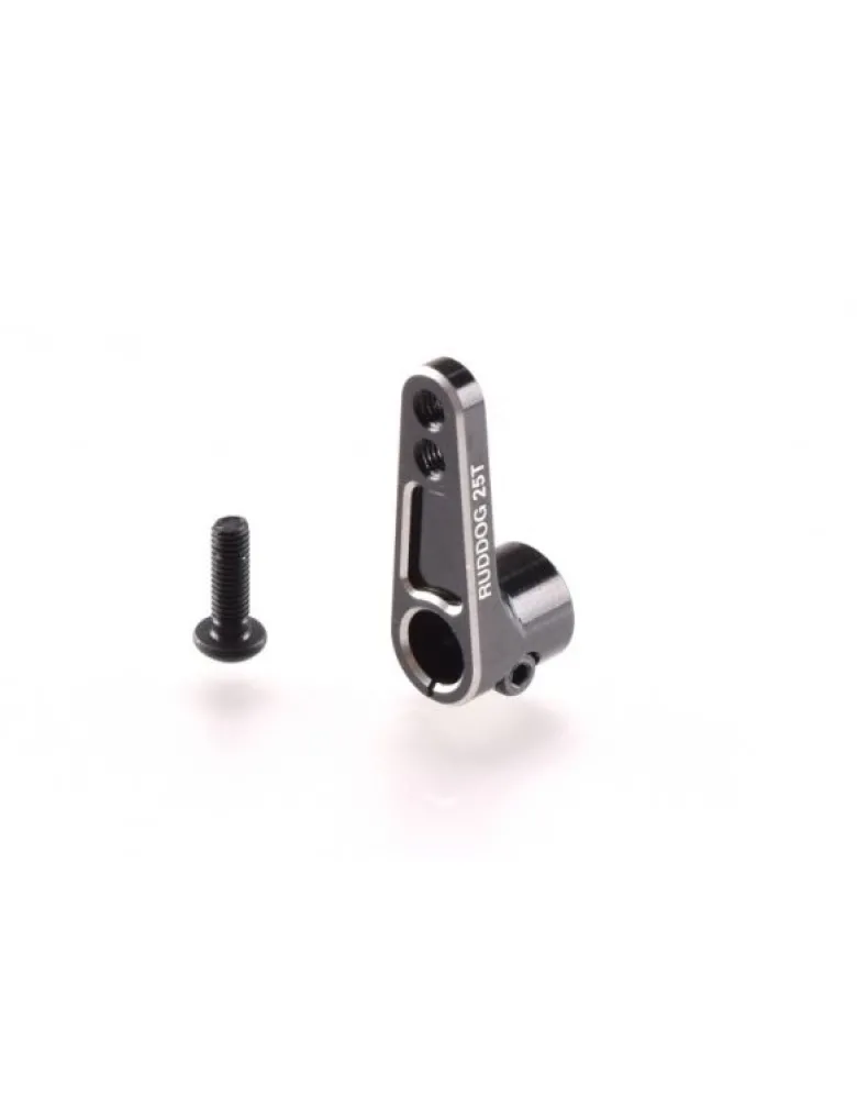 RUDDOG RP-0085Aluminium Offset Servo Horn 25T schwarz