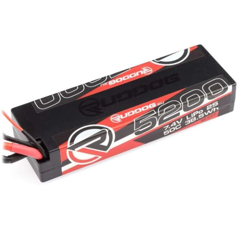 RUDDOG RP-0410LiPo Akku 7.4V 5200mAh 50C 2S Hardcase, XT60