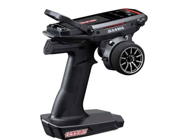 Sanwa 101A32971AM17S High-End 2,4GHz Fernsteuerung mit RX-493i Empfänger 4 Kanäle - FH5/FH5U SXR SSL + Telemetrie