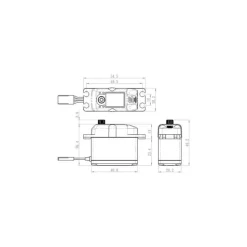 Savöx SA-1283SG+SA-1283SG+ Digitalservo mit Softstart 30kg/0,13sek. bei 6V