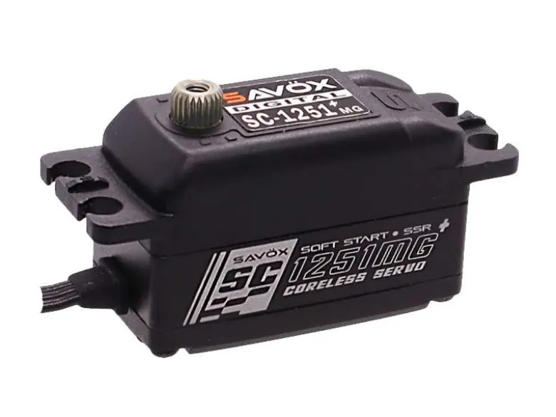 Savöx SC-1251MG+BLACKSC-1251MG+ Black Edition Low Profile Digital Servo Softstart
