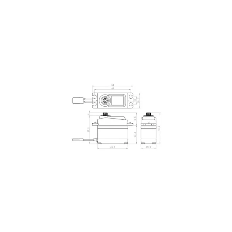 Savöx SC-1258TG+SC-1258TG+ Speed / Torque Digital Servo 12kg/6V Softstart