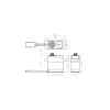 Savöx SH-0263MG+SH-0263MG+ Mini Digitalservo Metallgetriebe 2,2kg, Softstart